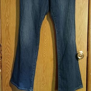 LOFT Dark Blue Flare Jeans